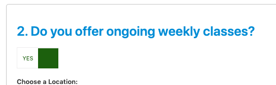 ongoing class preferences