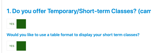 short term preferences